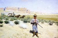 Henry Farny - Defending the Stagecoach